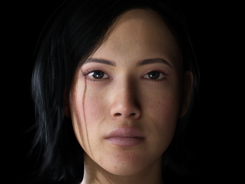 Ji eun - Realistic Asian Woman Photo realistic Model Modelo 3D