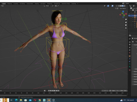Ji eun - Realistic Asian Woman Photo realistic Model Modelo 3D