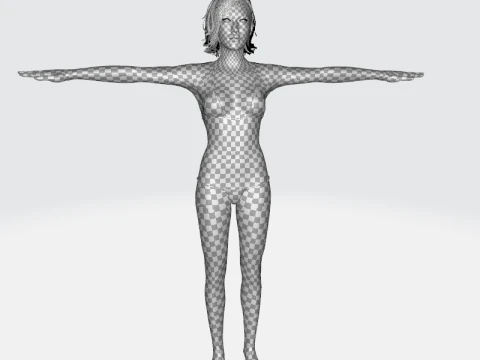 Ji eun - Realistic Asian Woman Photo realistic Model 3D Model