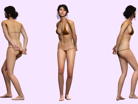 Alejandra - Realistic Mexican Woman Advance Rig Modello 3D