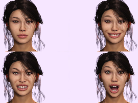 Alejandra - Realistic Mexican Woman Advance Rig Modello 3D