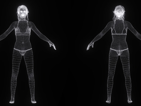 Alejandra - Realistic Mexican Woman Advance Rig Modello 3D