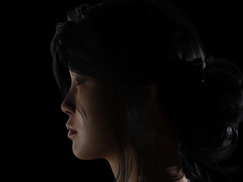 Alejandra - Realistic Mexican Woman Advance Rig Modello 3D