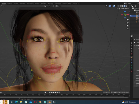 Alejandra - Realistic Mexican Woman Advance Rig Modello 3D