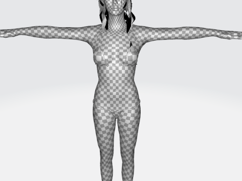 Alejandra - Realistic Mexican Woman Advance Rig Modello 3D
