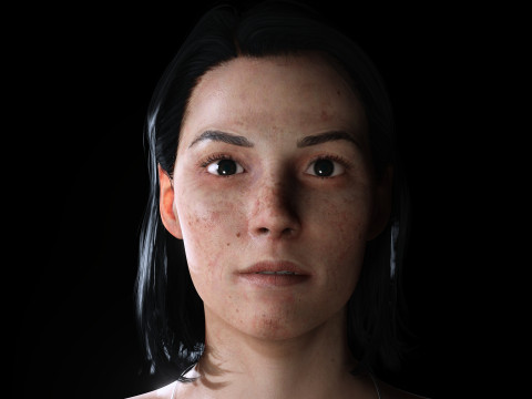 Margaret - Realistic Woman Middle Age HD Texture 3D-Modell