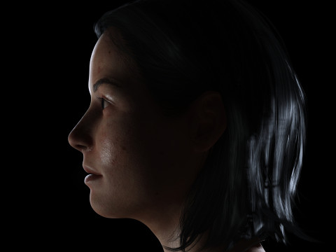 Margaret - Realistic Woman Middle Age HD Texture 3D-Modell