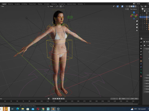 Margaret - Realistic Woman Middle Age HD Texture 3D-Modell
