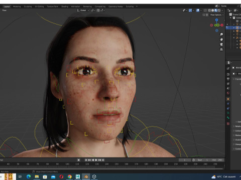 Margaret - Realistic Woman Middle Age HD Texture 3D-Modell