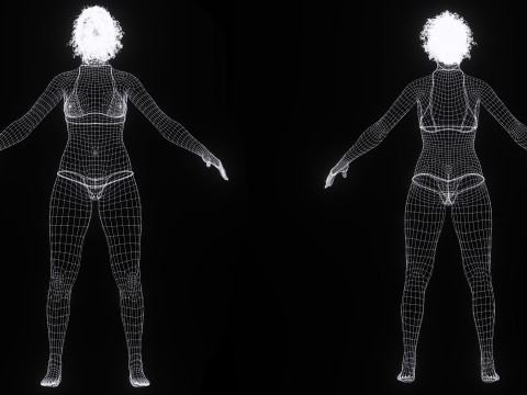 Nagozi - Realistic African Strong Woman Modelo 3D