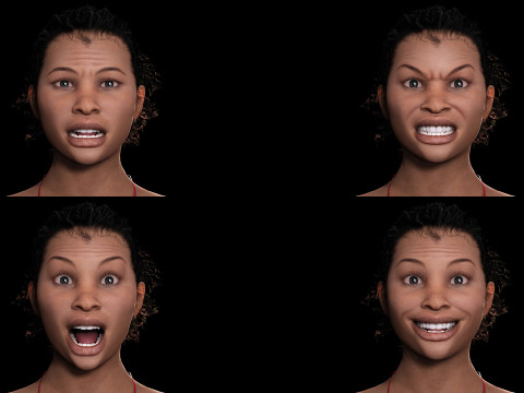 Nagozi - Realistic African Strong Woman Modelo 3D