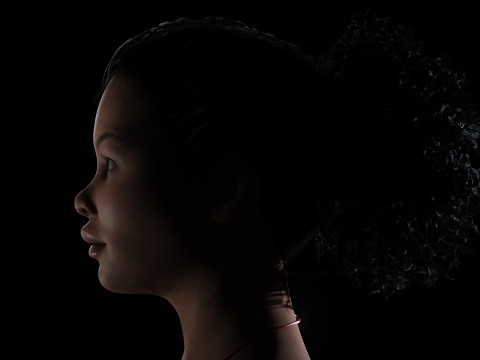Nagozi - Realistic African Strong Woman Modelo 3D
