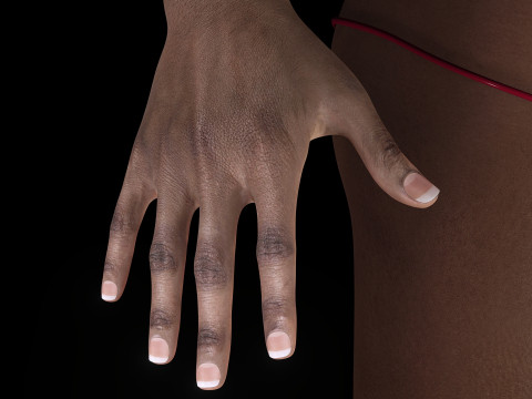 Nagozi - Realistic African Strong Woman Modelo 3D