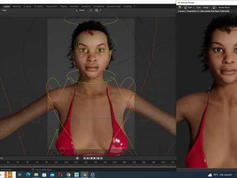 Nagozi - Realistic African Strong Woman Modelo 3D