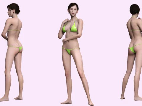 Isabella - Female Base Mesh Realistic Reference 3D Model