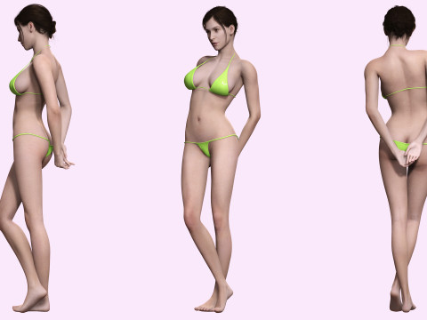 Isabella - Female Base Mesh Realistic Reference Model 3D
