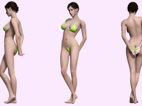 Isabella - Female Base Mesh Realistic Reference 3D Model