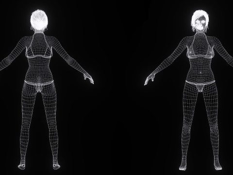 Isabella - Female Base Mesh Realistic Reference Model 3D