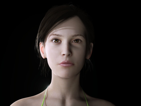 Isabella - Female Base Mesh Realistic Reference Model 3D