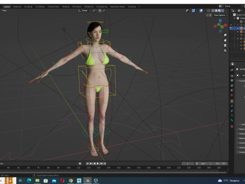Isabella - Female Base Mesh Realistic Reference Model 3D