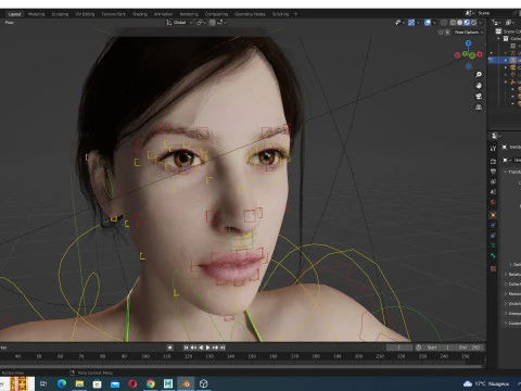 Isabella - Female Base Mesh Realistic Reference 3D Model