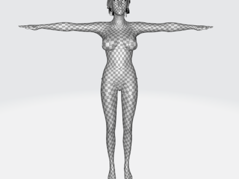 Isabella - Female Base Mesh Realistic Reference Model 3D