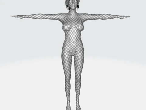 Isabella - Female Base Mesh Realistic Reference 3D Model