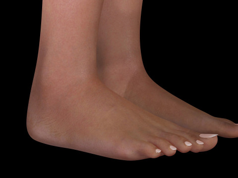 Juana - Hyper Realistic Asian woman Low-poly 3D 모델
