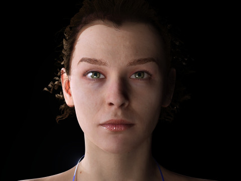 Jacqueline - Realistic Woman Scanned Female Clean 3D Model