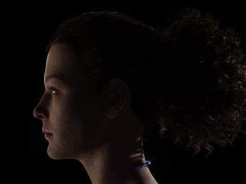 Jacqueline - Realistic Woman Scanned Female Clean 3D Model