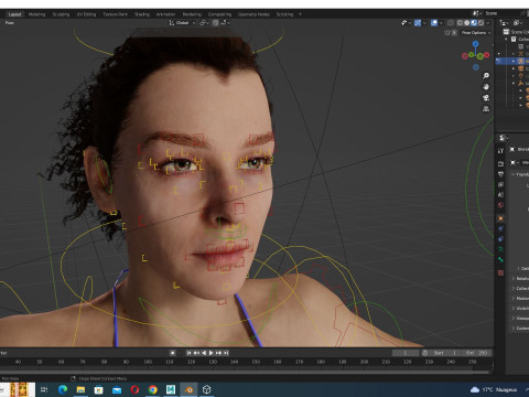 Jacqueline - Realistic Woman Scanned Female Clean 3D Model