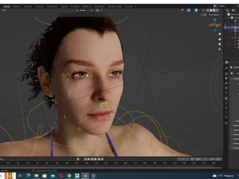 Jacqueline - Realistic Woman Scanned Female Clean 3D Model
