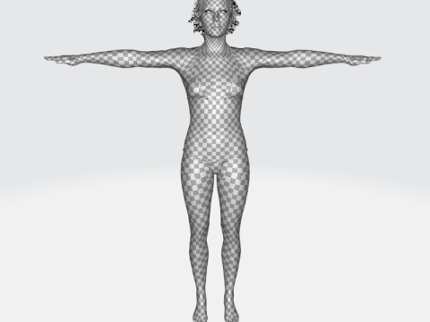 Jacqueline - Realistic Woman Scanned Female Clean 3D Model