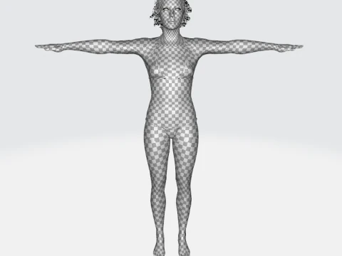 Jacqueline - Realistic Woman Scanned Female Clean 3D Model