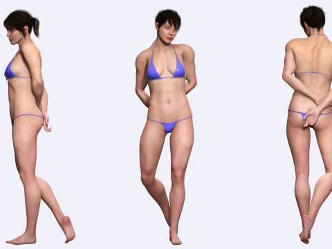 Serena - Realistic Athletic woman Ready To Use 3D Model