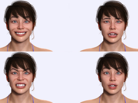 Serena - Realistic Athletic woman Ready To Use 3D Модель
