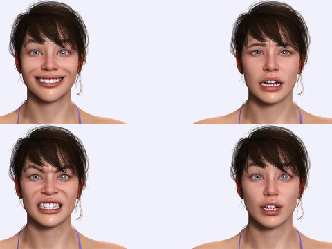 Serena - Realistic Athletic woman Ready To Use 3D Model