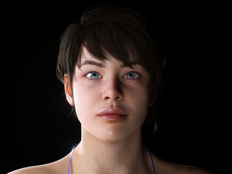 Serena - Realistic Athletic woman Ready To Use 3D Модель