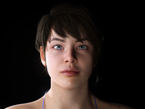 Serena - Realistic Athletic woman Ready To Use 3D Model