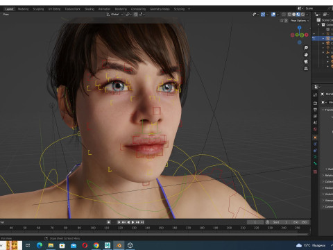 Serena - Realistic Athletic woman Ready To Use 3D Модель