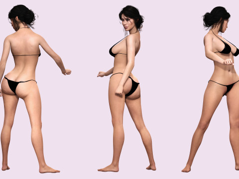 Kim - Realistic Beauty woman 3D Model