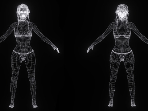 Kim - Realistic Beauty woman 3D Model