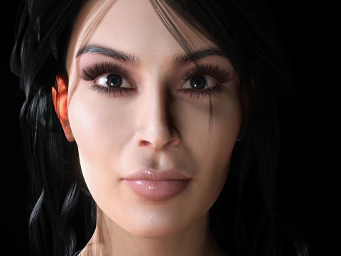 Kim - Realistic Beauty woman 3D Model