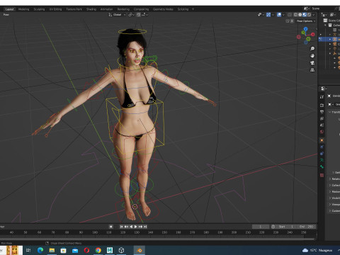 Kim - Realistic Beauty woman 3D Model