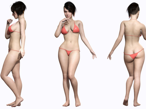 Katy - Realistic Singer Woman Modelo 3D
