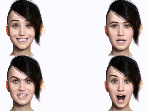 Katy - Realistic Singer Woman Modelo 3D