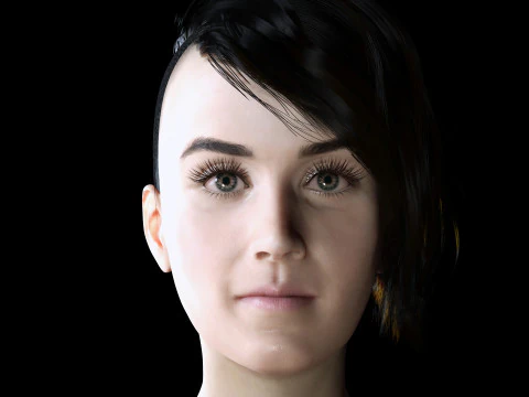 ケイティ - 現実的な歌手の女性 3Dモデル