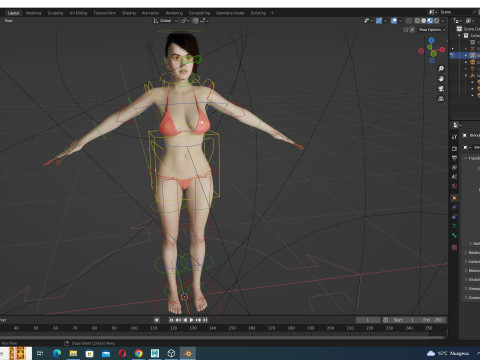 Katy - Realistic Singer Woman Modelo 3D