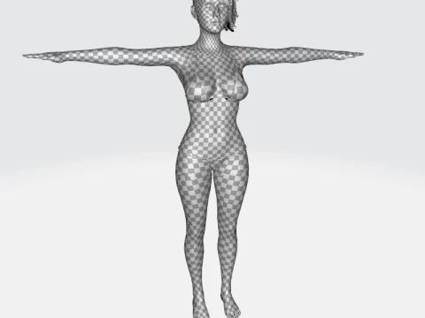 ケイティ - 現実的な歌手の女性 3Dモデル