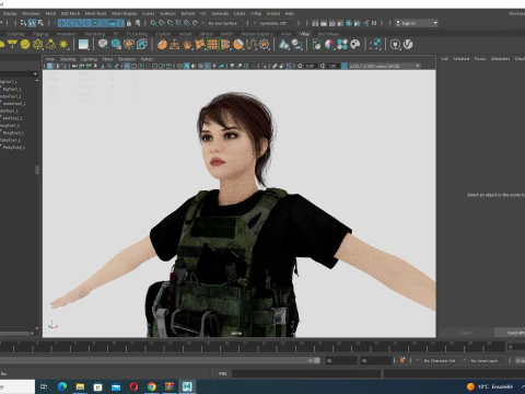 Nora - Realistic Woman In Melitirian Attire 3D Model